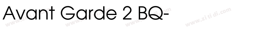 Avant Garde 2 BQ字体转换